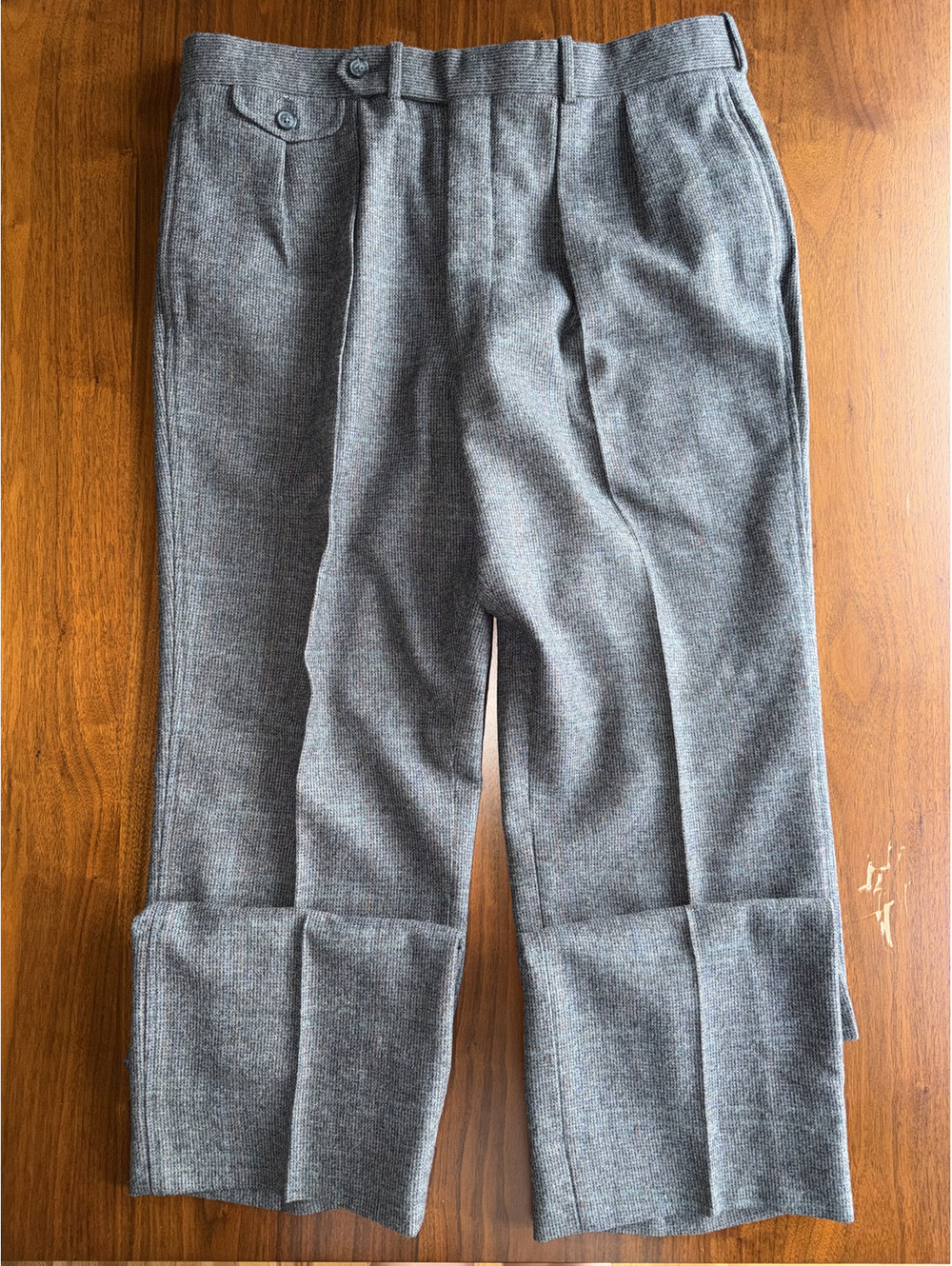 Neiman Marcus 100% Worsted Wool Men's Dress Pants Gray - Size 36